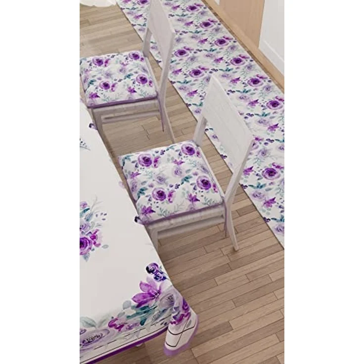 PETTI Artigiani Italiani - Tischdecke, schmutzabweisend, rechteckig, für Küchentisch, Blumenmuster, 02 x 6 Sitzer (140 x 180 cm), 100% Made in Italy – Bild 7
