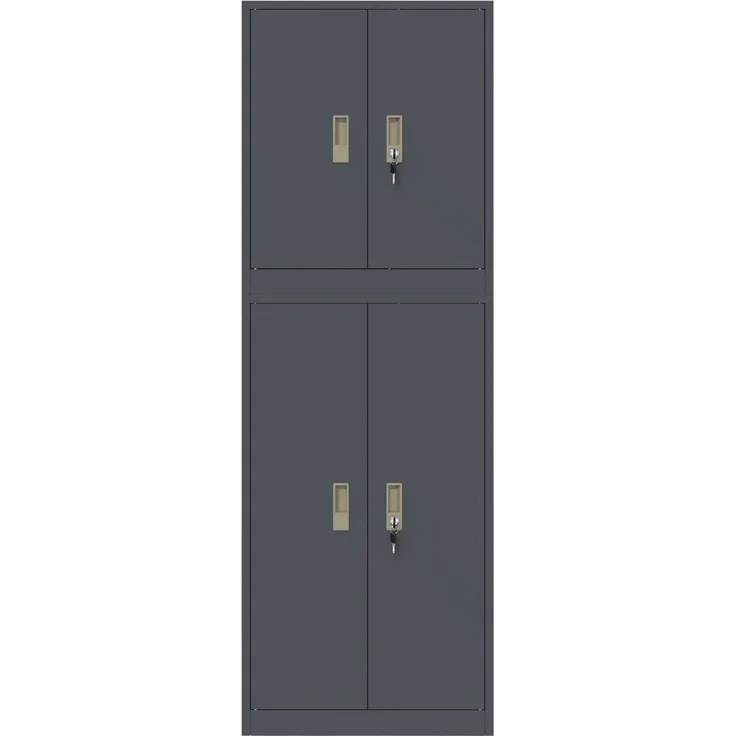 vidaXL Aufbewahrungsschrank 2 stk. Anthrazit 60 x 40 x 175 cm Stahl 3438755 – Bild 8