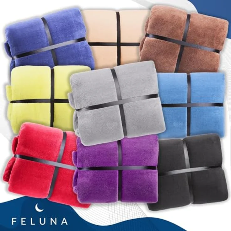 Wohndecke FELUNA Coral Fleece Kuscheldecke XXL – Superweicher Cashmere-Touch, Feluna, Tagesdecke Kaschmir-Touch 220 x 200 cm – Bild 10