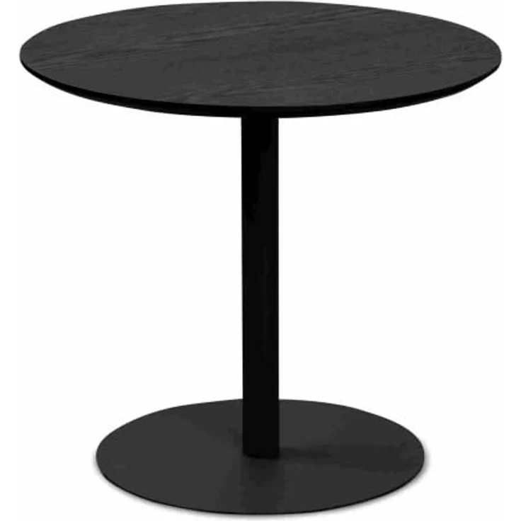 XORA 'IDA' Beistelltisch, MDF Metall schwarz, 48 x 43 cm, Gestell im Esche Dekor – Bild 2