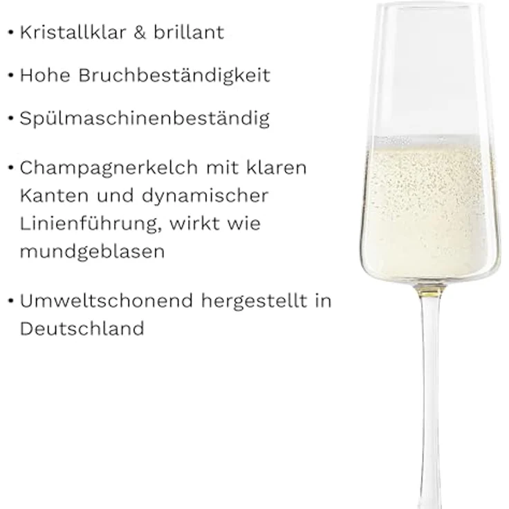 Stölzle Lausitz POWER Champagnerglas 240 ml 6er Set – Bild 4