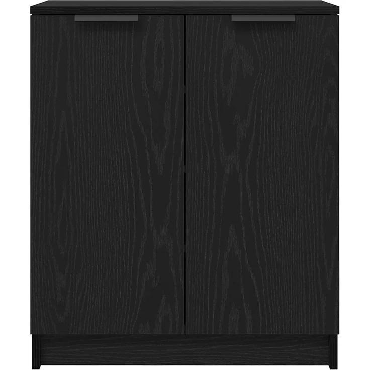 vidaXL Schuhschrank Schwarz Eichen-Optik 59 x 35 x 70 cm Holzwerkstoff 862100 – Bild 6