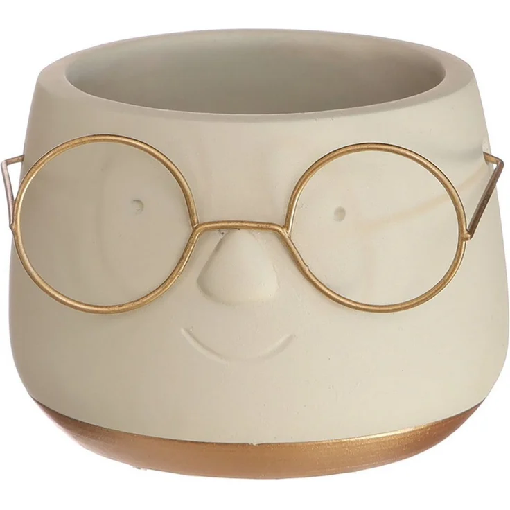 Annastore Übertopf Blumenübertöpfe in witzigem Design (Übertöpfe für Zimmerpflanzen), Blumentöpfe - Übertöpfe aus Keramik - Lustige Blumentöpfe – Bild 1