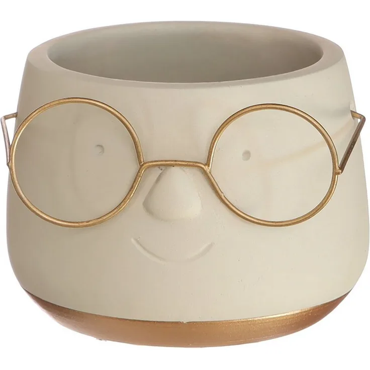 Annastore Übertopf Blumenübertöpfe in witzigem Design (Übertöpfe für Zimmerpflanzen), Blumentöpfe - Übertöpfe aus Keramik - Lustige Blumentöpfe