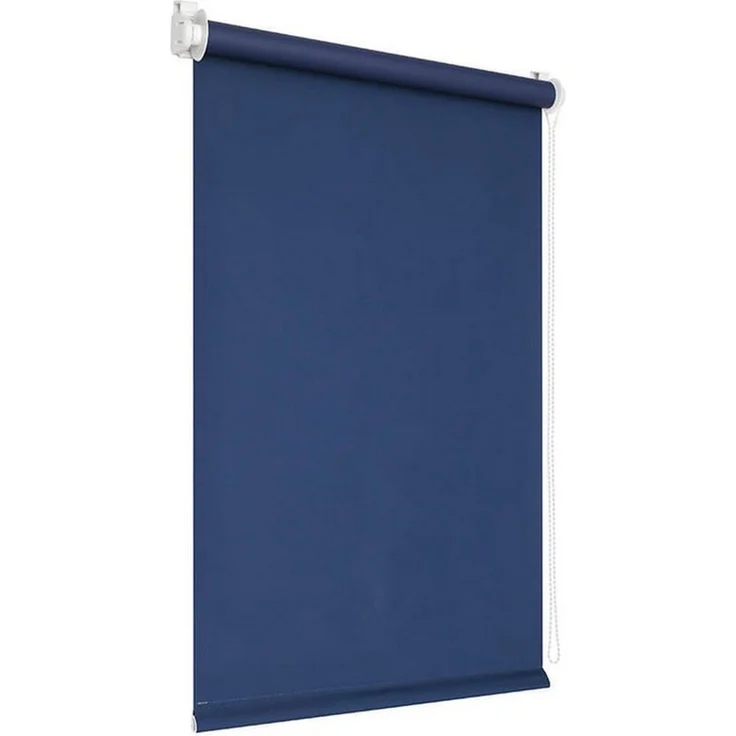Verdunklungsrollo Klemmfix Verdunkelungsrollo 45x150 cm dunkelblau [Stoffbreite: 42cm], Victoria M, blickdicht, ohne Bohren, freihängend, Klemmfix, mit Kindersicherung, für Fenster und Türen, Sonnenschutz Sichtschutz – Bild 2