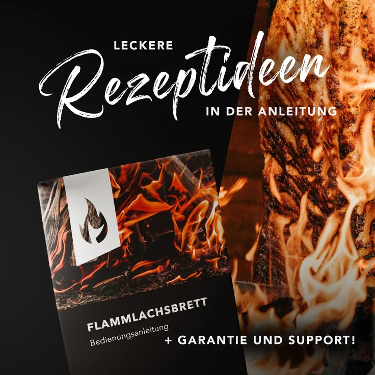 NewHabitat Grillerweiterung Flammlachsbrett Edelstahl 59cm I Extra langer Flammlachshalter (Komplettset, 2-St, 100% Edelstahl), Spülmaschinenfest – Bild 7