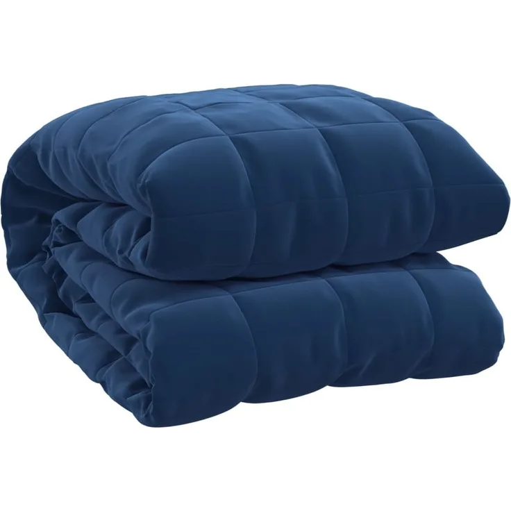 vidaXL Gewichtsdecke Blau 220x260 cm 15 kg Stoff 350803