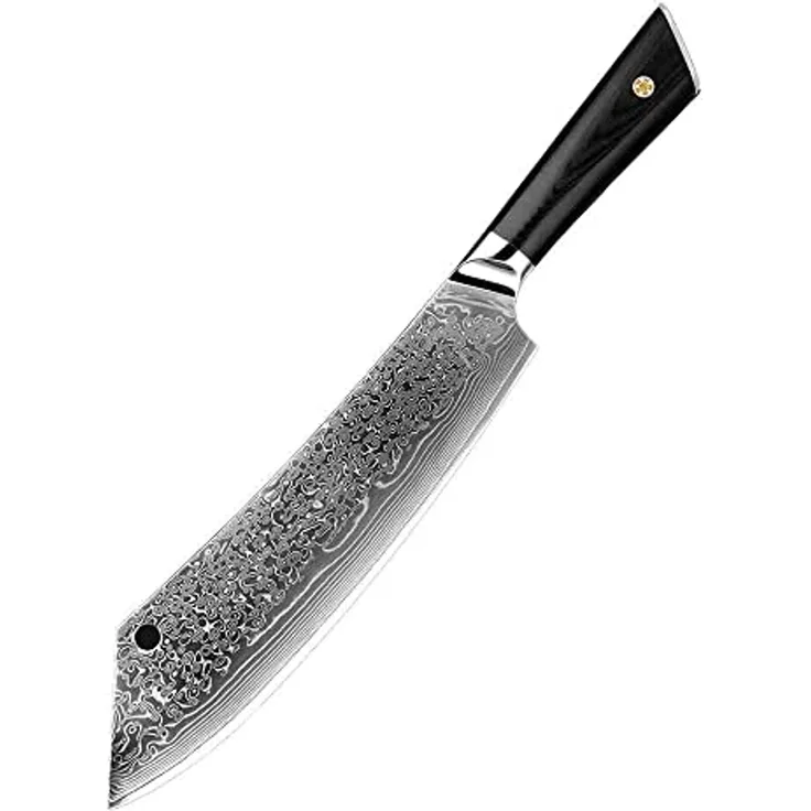 Extra großes Kochmesser mit gebogener Klinge, scharf, langlebig Ein Allzweckmesser