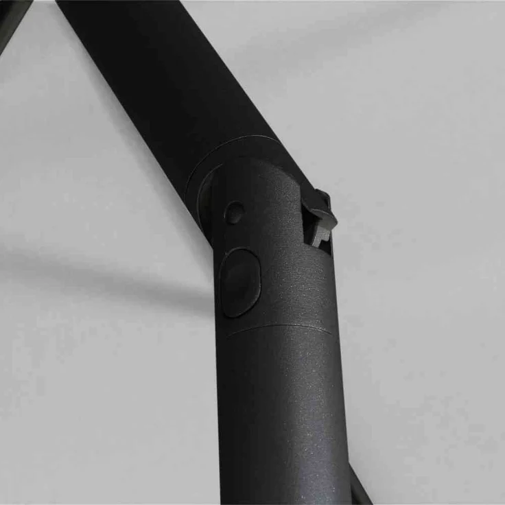 Isa Mittelstockschirm anthrazit/stone 200x300 cm – Bild 5