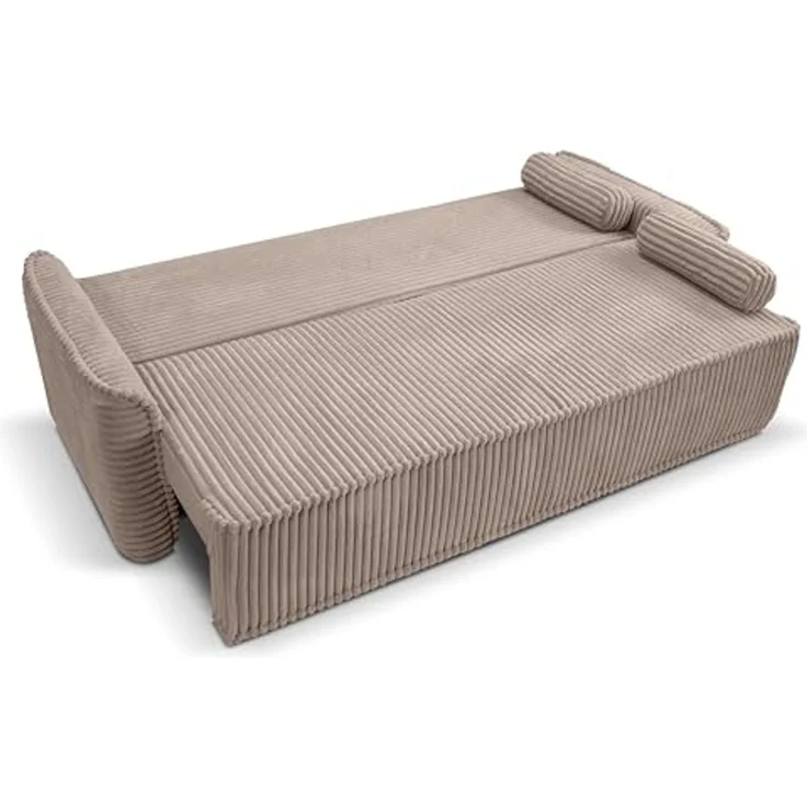 Schlafsofa (B/H/T: 225x96x93 cm) in Grau-Beige – Bild 6