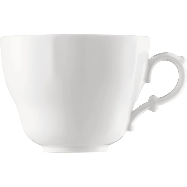 Hutschenreuther Tasse Maria Theresia Weiss Café au lait 2tlg, Porzellan – Bild 1