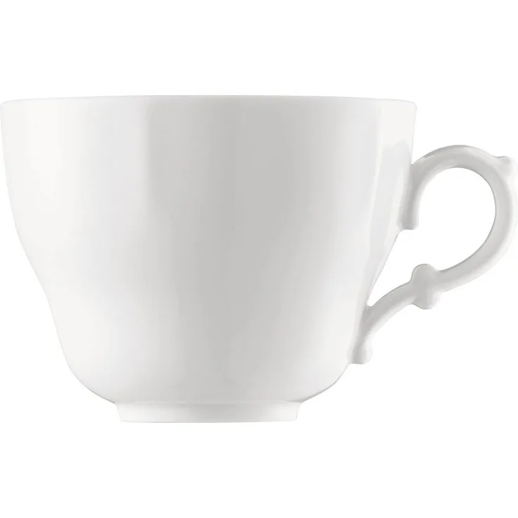 Hutschenreuther Tasse Maria Theresia Weiss Café au lait 2tlg, Porzellan