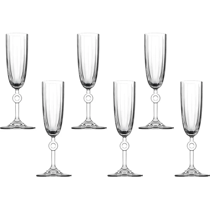 Hermia Concept 'Amore-SB - 150' Sektgläser-Set (6-teilig), Transparent, 4,5 x 4,5 x 21 cm, 150 ml – Bild 4