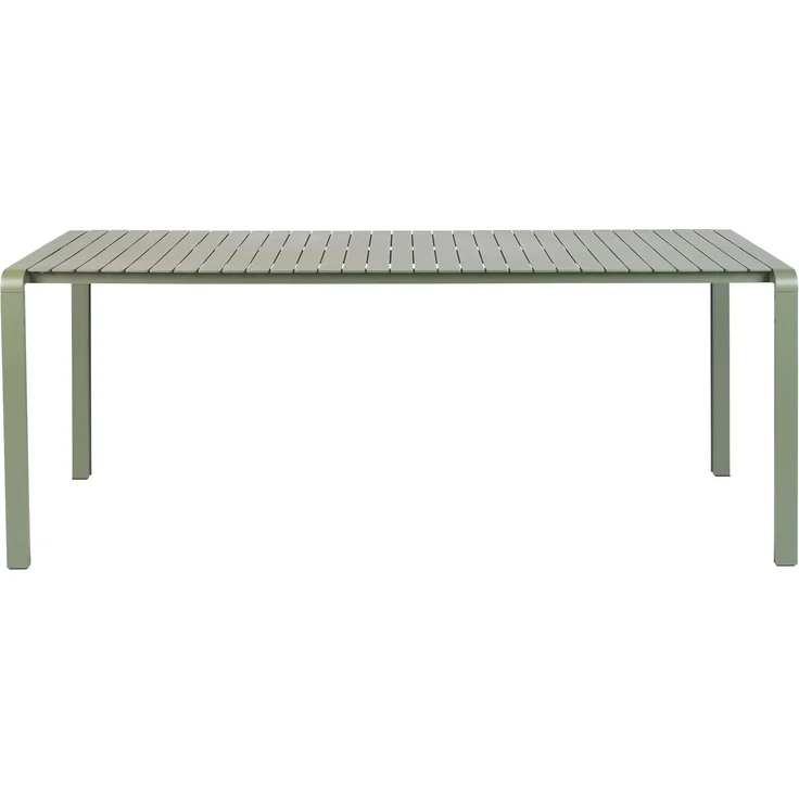 Zuiver Gartenmöbel-Set Vondel mit Tisch & 6 Armlehnstühlen in Grün, Aluminium 96,7x214x75 cm – Bild 8