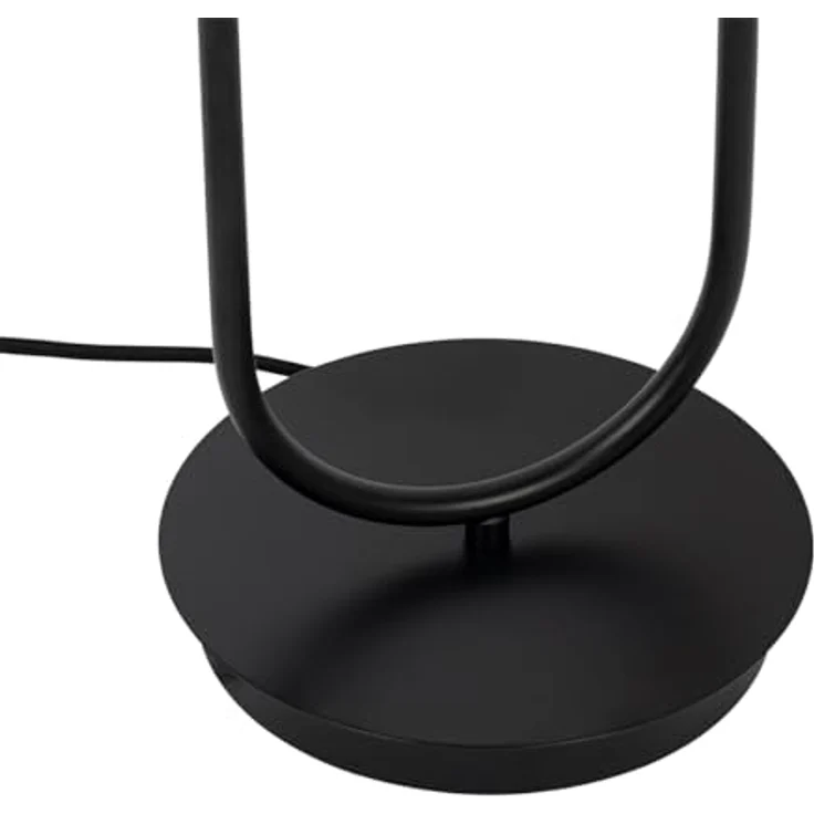 QAZQA Laura, Art-Deco-Tischlampe schwarz mit Rauchglas, 2-flammig, 64 cm, E27, dimmbar, für Wohnzimmer und Schlafzimmer – Bild 9