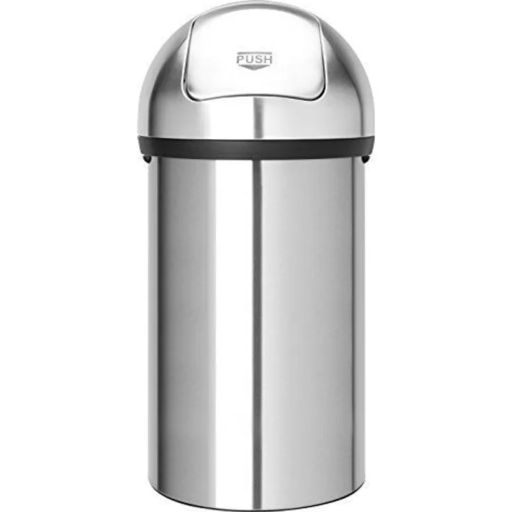 Push Bin 60 L - Matt Steel