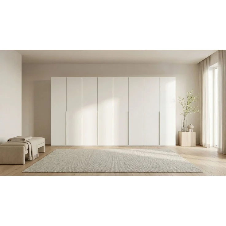 LeGer Home by Lena Gercke Kleiderschrank Schrank Garderobe Ankleide Schlafzimmer Flur SERINA Eyecatcher (3 verschiedene Ausstattungen BASIC/CLASSIC/PREMIUM (inkl. SOFT-CLOSE) in 6 Breiten (101 - 401 cm) mit Front Glas oder Dekor MADE IN GERMANY – Bild 2