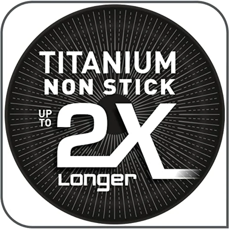 Tefal C38590 XL Force 2-teiliges Pfannenset 24/28 cm, Antihaftpfanne mit Thermo-Signal, langlebig und robust für Gas- und Elektroherde, Diffusion-Pfannenboden, Titanbeschichtung, pflegeleicht, nicht induktionsgeeignet – Bild 3