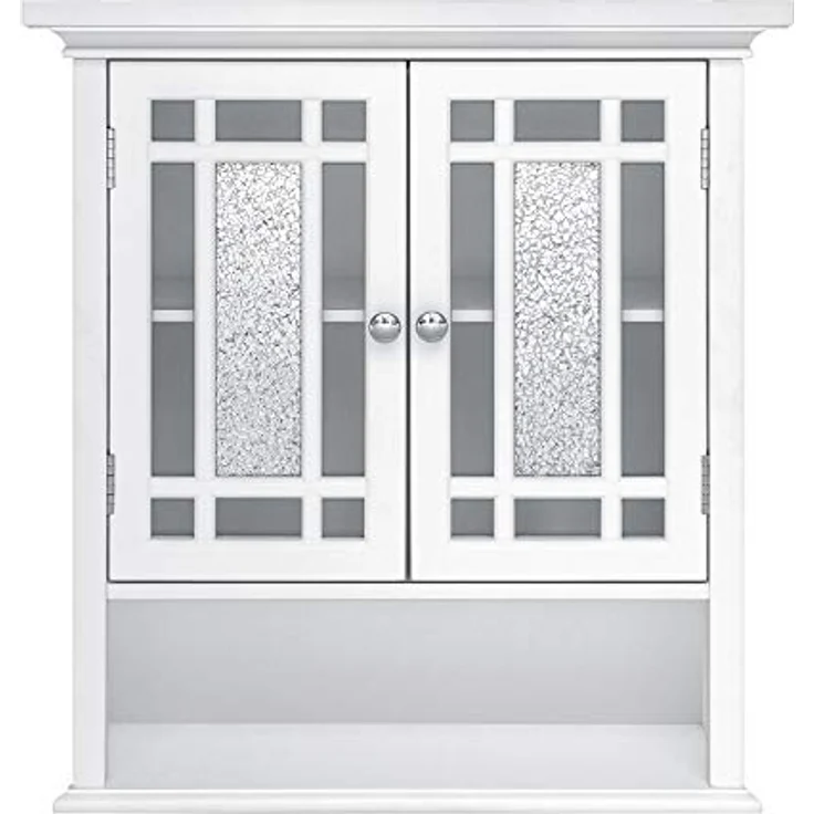 Teamson Home Badezimmer Windsor Holzwandschrank 2 Türen Weiß ELG-527 – Bild 11