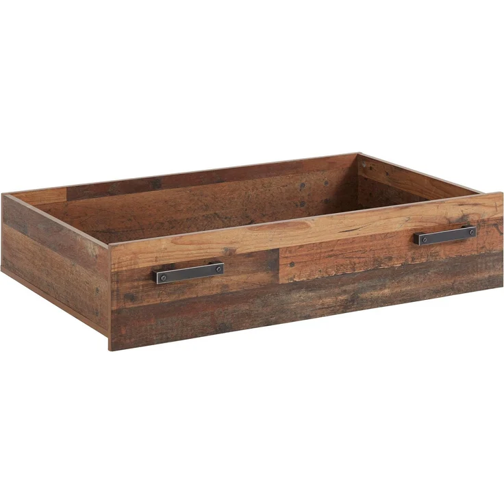 FORTE Clif Rollschublade für Bett, Holzwerkstoff, Braun, 104,1 x 24 x 67,4 cm – Bild 1
