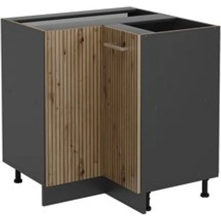 Eckunterschrank R-Line Artisan-Eiche 75.6 cm ohne Arbeitsplatte Vicco – Bild 6