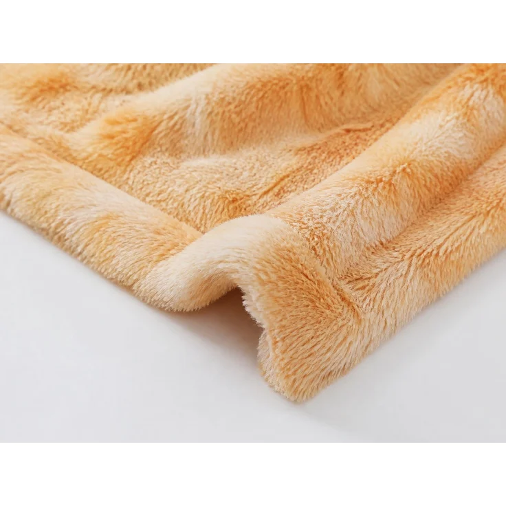 Langflor-Fleecedecke als Sofaüberwurf Beige 80 x 120 cm – Bild 3