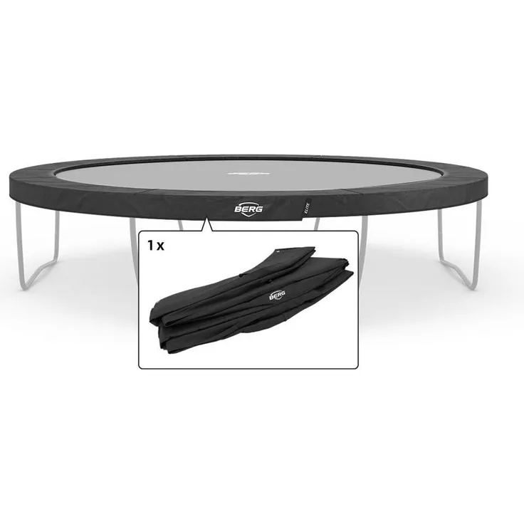 BERG Ersatzteil Schutzrand 430 cm rund grau - Elite Regular Federabdeckung für Trampolin
