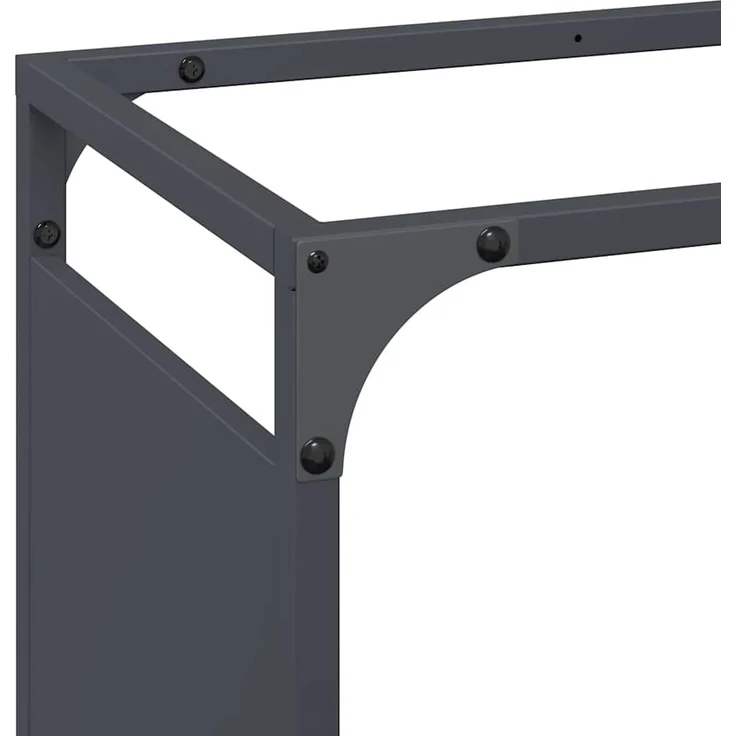 vidaXL Brennholzregal Anthrazit 60x28x90 cm Kaltgewalzter Stahl 864213 – Bild 6