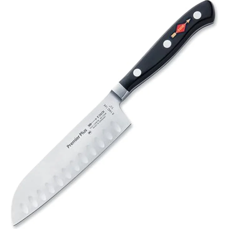 F. DICK Santokumesser Dick Santoku Küchenmesser Premier Plus Messer Klinge 14 cm X50CrMoV15 – Bild 2