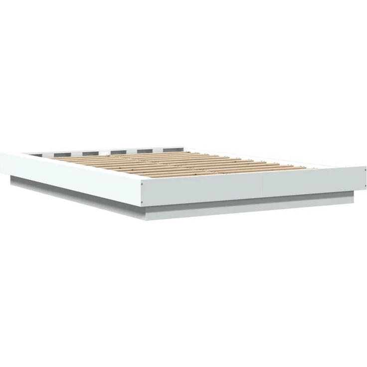 vidaXL Bettgestell Weiß 140x200 cm Holzwerkstoff 3281189 – Bild 6