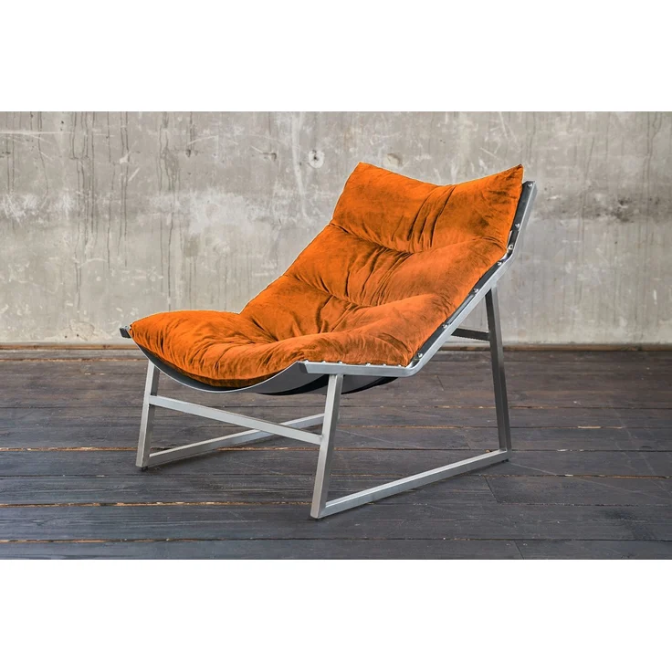 KAWOLA Relaxsessel SIRO Sessel Stoff orange 78 x 125 x 70 cm – Bild 1