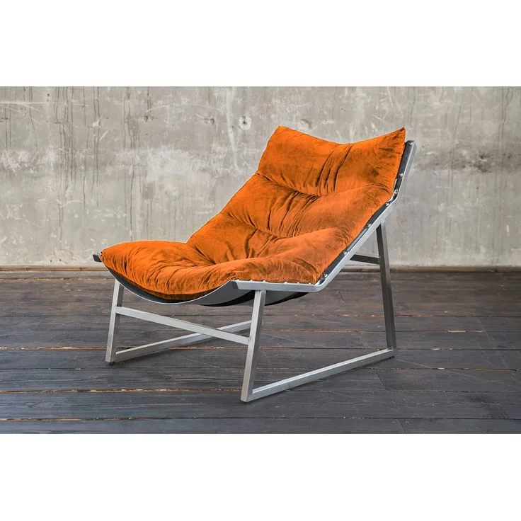 KAWOLA Relaxsessel SIRO Sessel Stoff orange 78 x 125 x 70 cm