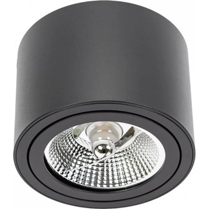 Deckenspots schwarz D-139mm AR111 GU10 IP20 rund schwenkbar – Bild 1