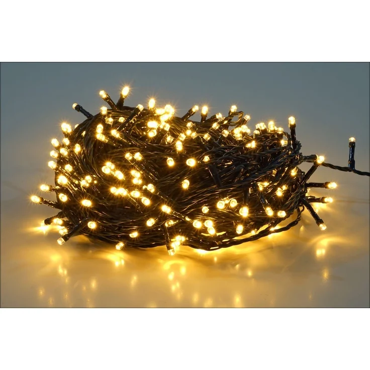 Spetebo LED-Lichterkette Weihnachts Lichterkette warm weiß - 240 LED / 18 m, 240-flammig, Garten Deko Beleuchtung für Außen und Innen – Bild 1