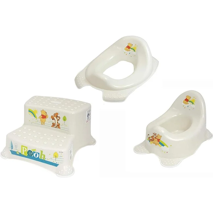 KiNDERWELT Tritthocker Disney Winnie Pooh 3-tlg. Topf WC-Aufsatz + Hocker (3er Set)