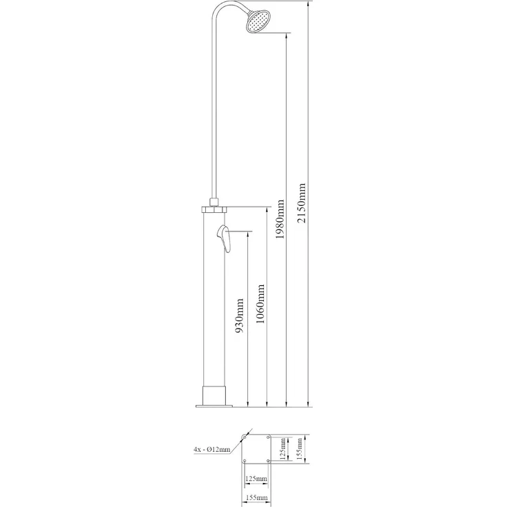 Solardusche Ampend 215 cm 9 L [casa. pro] – Bild 5