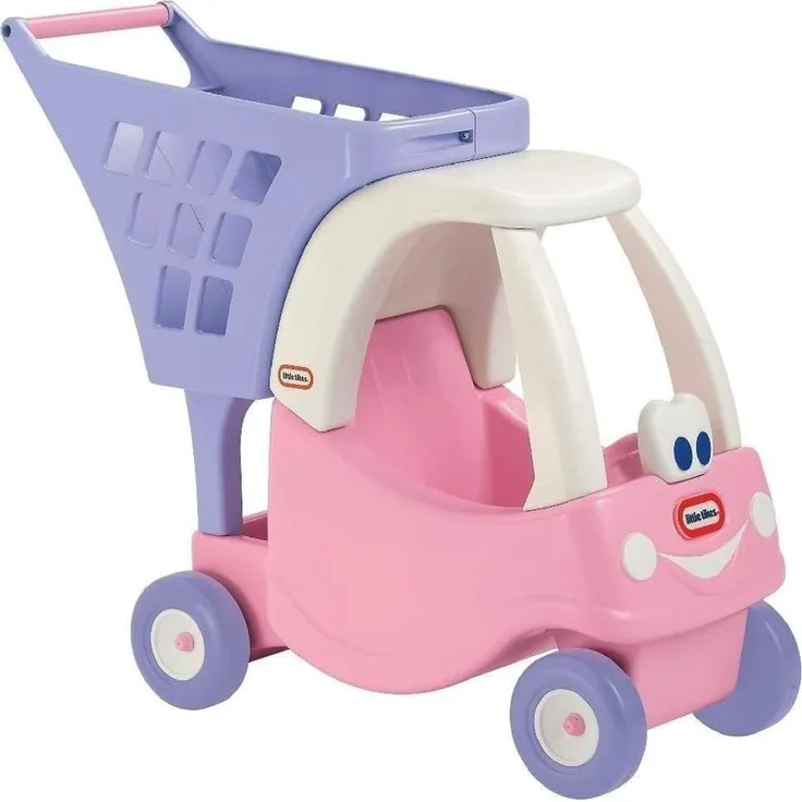 Little Tikes Einkaufswagen - Imaginärer Lebensmitteleinkauf für Kinder - Spielset für Kleinkinder - Rosa/Violett