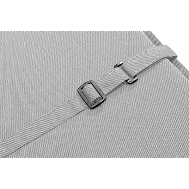 Traumnacht Komfort Liegenauflage Outdoor silber mit abnehmbarem Bezug, 190 x 58 x 6 cm, Öko-Tex zertifiziert, produziert nach deutschem Qualitätsstandard – Bild 3