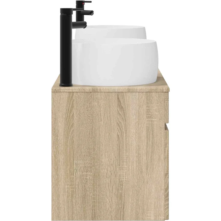 vidaXL Badezimmerschrank-Set 3 stk. Sonoma-Eiche 157 x 44,5 x 80 cm 3405769 – Bild 6