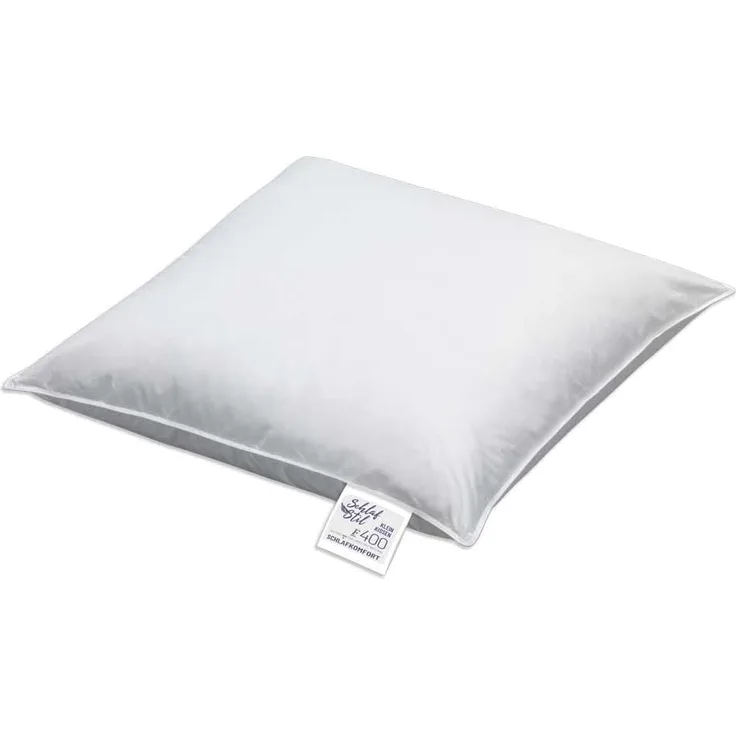 Schlafstil Baumwollkissen F400, Füllung: 100% Polyester, Bezug: 100% Baumwolle, hergestellt in Deutschland, allergikerfreundlich