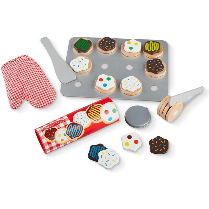Melissa & Doug Keksset aus Holz | Fantasiespiel | Essensspiel | 3+ | Geschenk für Jungen oder Mädchen