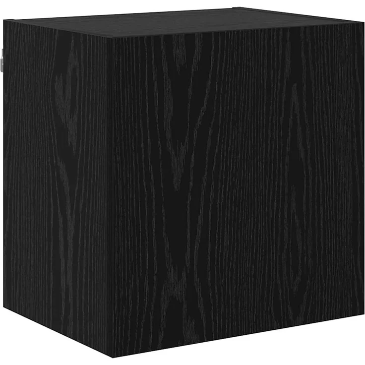 5-tlg. TV Wand Einheiten, TV-Schrankset Schwarz Eichen-Optik Holzwerkstoff – Bild 6