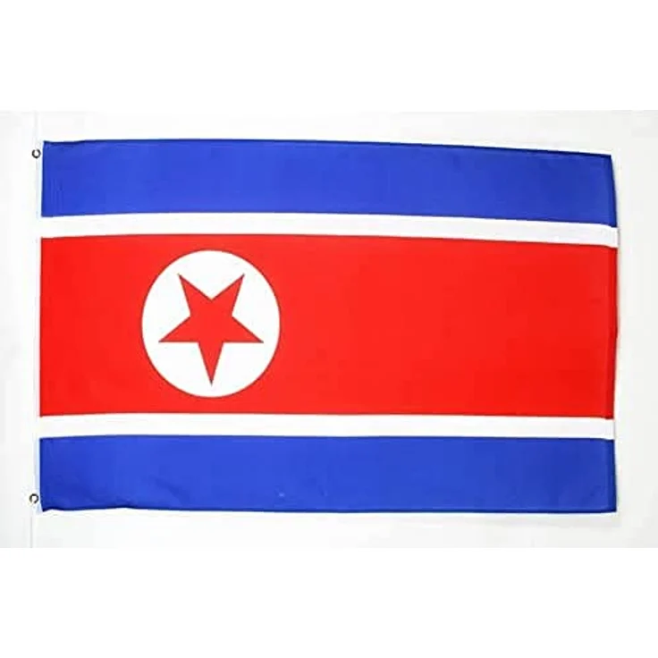 AZ FLAG - Flagge Nordkorea - 90x60 cm - Nordkoreanische Fahne 100% Polyester mit Messing-Ösen - 50g – Bild 4