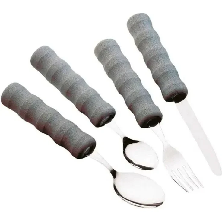 DocMed Besteck-Set Die Easy-Grip Bestecke (1-tlg), Teelöffel, Schaumstoffgriffe, Alltagshilfe – Bild 3
