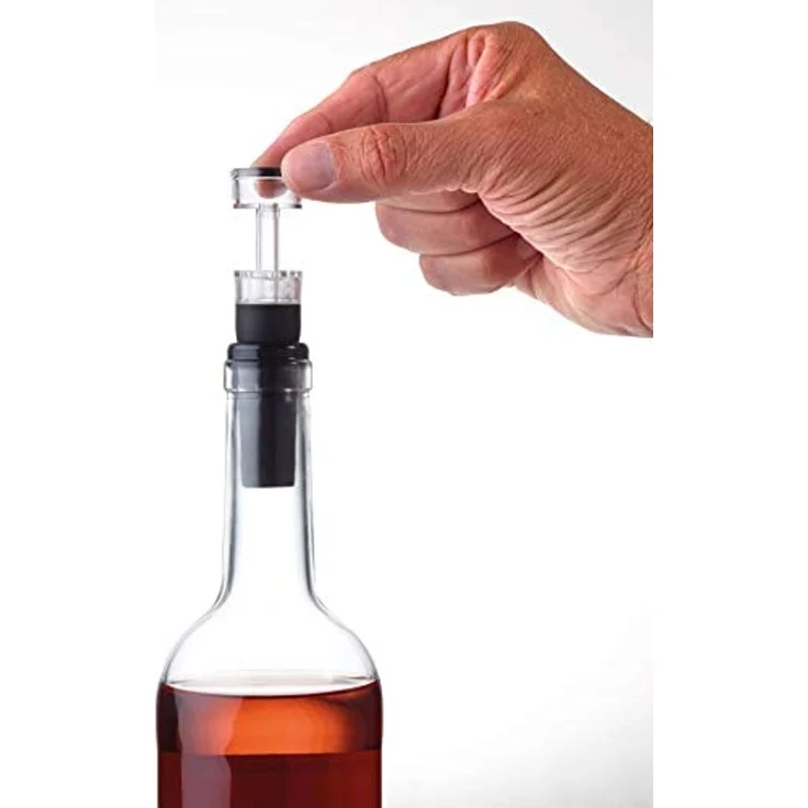 TROIKA Korkenzieher WEINPROBE Set mit Kellnermesser und Vakuumverschluss – elegantes Set, (Spar-Set), ideal als Geschenk für Genießer und Weinliebhaber, aus Edelstahl – Bild 6