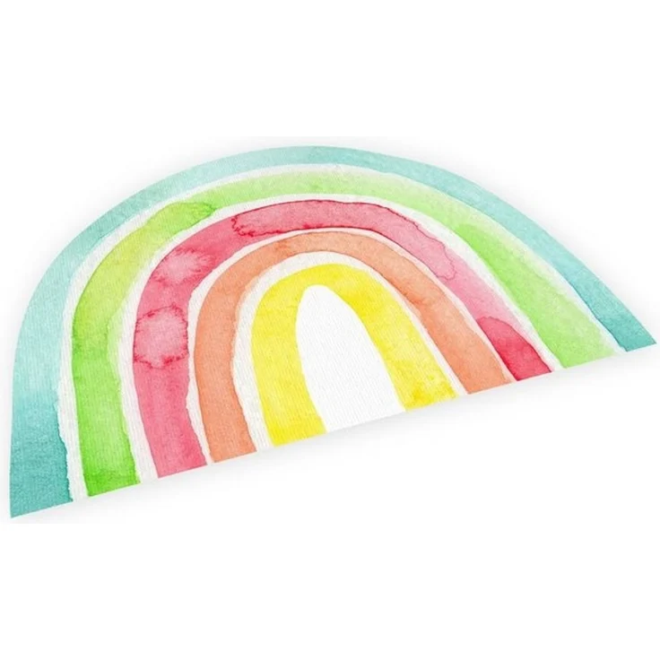 nikima Platzset stabiles Vinyl Tischset Regenbogen bunt Kinder Platzset abwaschbar, (1-St) – Bild 4