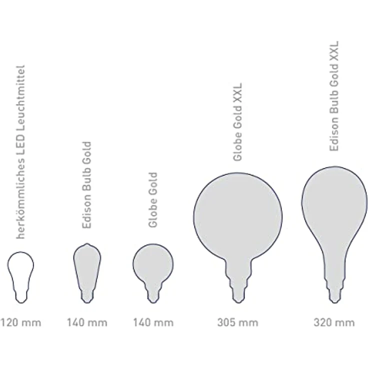 tint Smarte LED-Birne Retro Gold XXL E27, Dimmbare Glühbirne mit weißem Licht (1800-6500 K), steuerbar per Alexa und Fernbedienung, 4,9 W – Bild 5