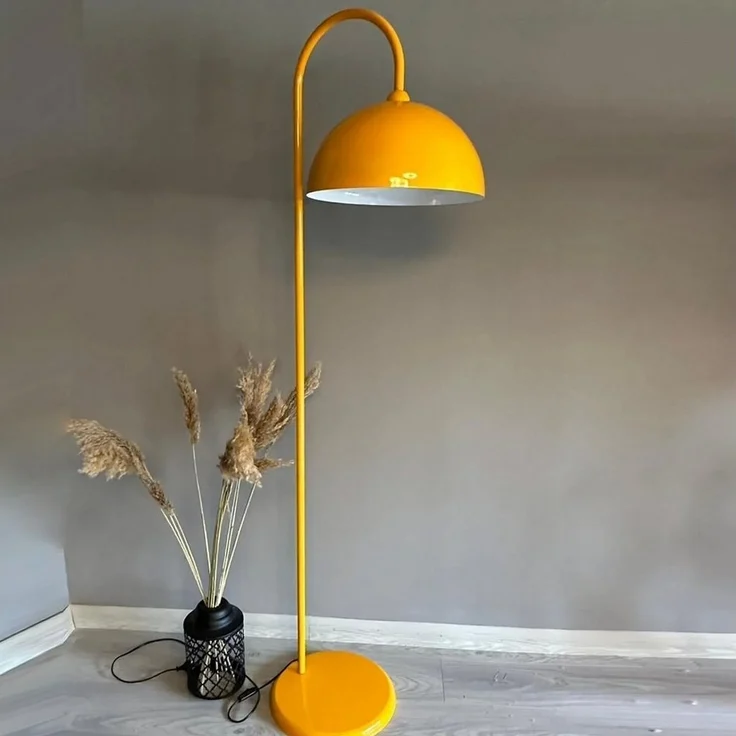 Bamyum Stehlampe Stehlampe Modern Dekorativ Metall Wohnzimmer Arbeitszimmer Stehlampe, ohne Leuchtmittel, E27, verstellbarer Lampenschirm, Stehluchte mit Ablage – Bild 4