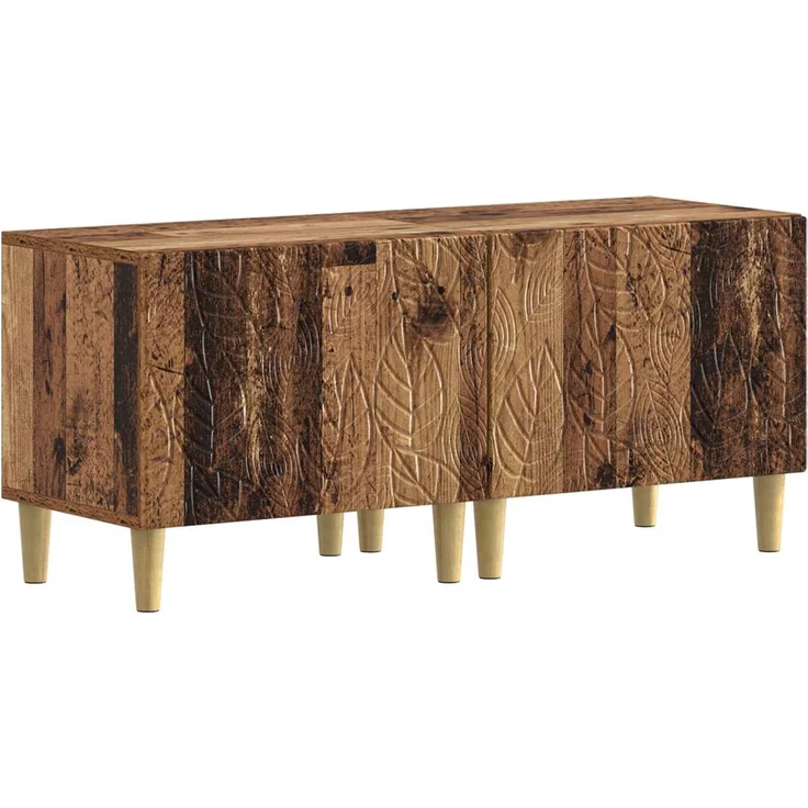 vidaXL 3-teiliges LED TV Regal DELFT Altholz Holzwerkstoff 3416769 – Bild 4