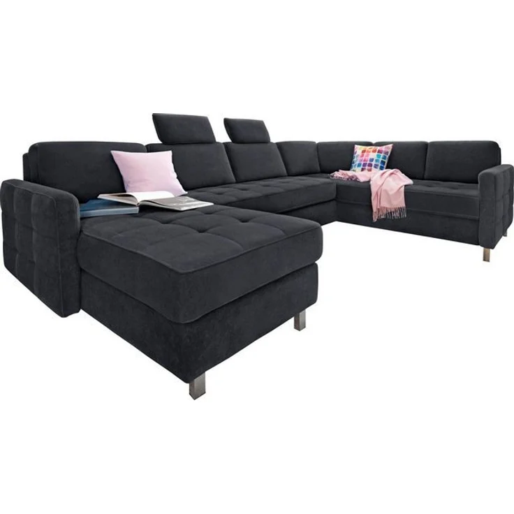 sit&more Wohnlandschaft Pablo U-Form, wahlweise mit Bettfunktion und Bettkasten – Bild 4